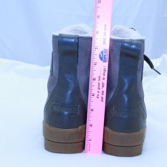 Sorel Size 10 Gray Tivoli IV Round Toe Waterproof Lace Up Snow Boots NL3425-245 - Picture 8 of 14